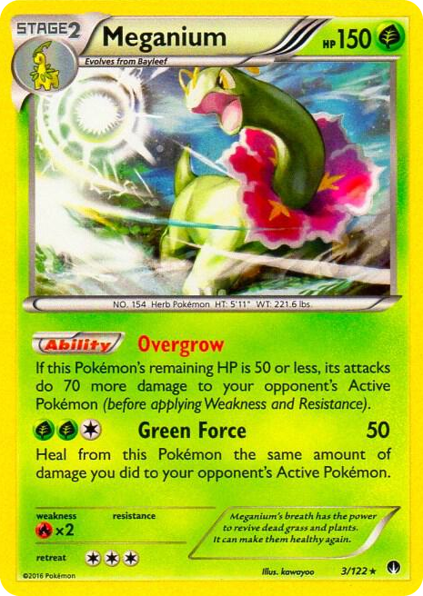 0003 Meganium - 3/122 (Cosmos Holo) Promo Blister Exclusives