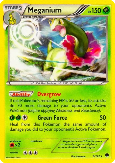 0003 Meganium - 3/122 (Cosmos Holo) Promo Blister Exclusives