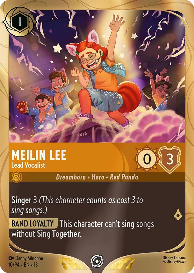 0010 Meilin Lee - Lead Vocalist Promo Disney Lorcana Promo Cards