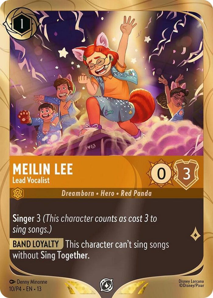 Meilin Lee - Lead Vocalist #10 Promo - Disney Lorcana Promo Cards Pokemon card