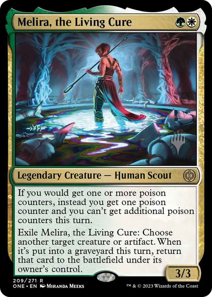 Melira, the Living Cure #209 R - Promo Pack: Phyrexia: All Will Be One Pokemon card