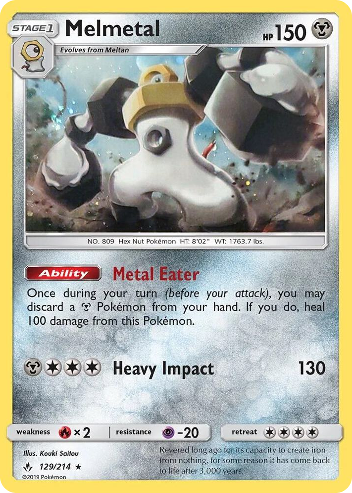0129 Melmetal - 129/214 (Cosmos Holo) Promo Blister Exclusives