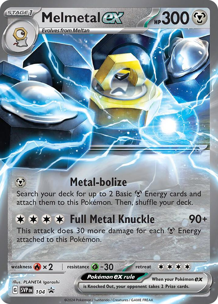 0104 Melmetal ex - 104 Promo Scarlet & Violet Promo Cards