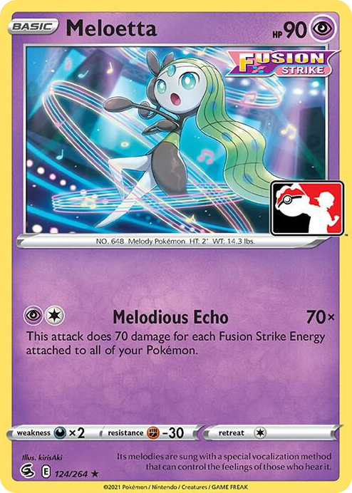 0124 Meloetta Rare Prize Pack Series Cards