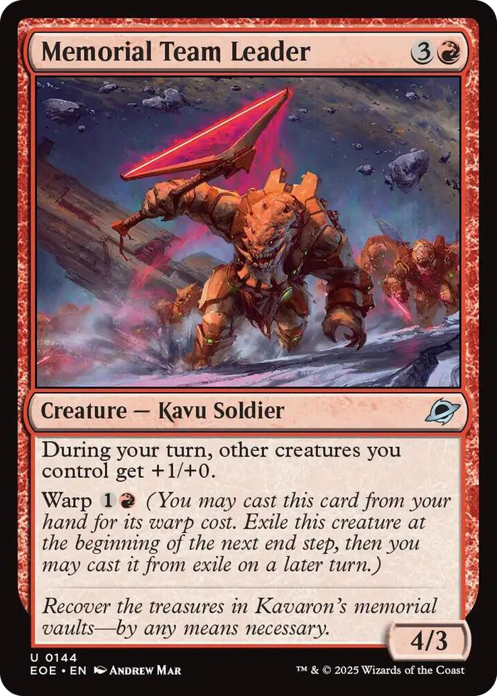 Memorial Team Leader #144 U - Edge of Eternities Pokemon card