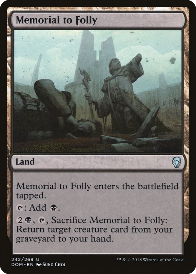 0242 Memorial to Folly U Dominaria
