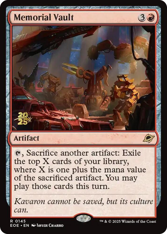 0145 Memorial Vault R Prerelease Cards