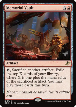 0145 Memorial Vault R Promo Pack: Edge of Eternities