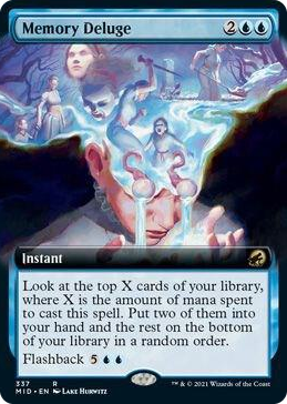 0337 Memory Deluge (Extended Art) R Innistrad: Midnight Hunt