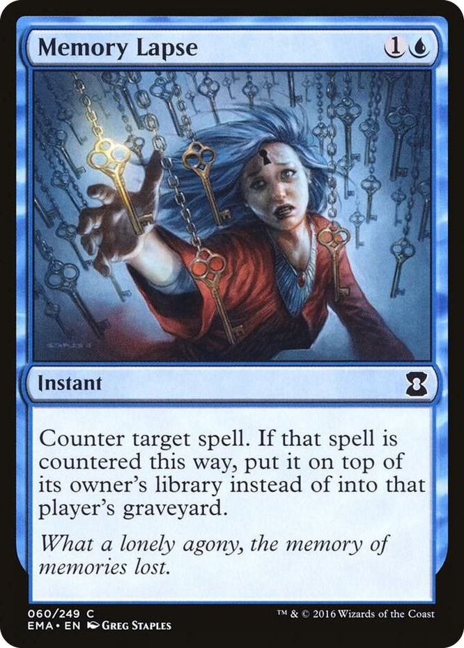 Memory Lapse #60 C - Eternal Masters Pokemon card