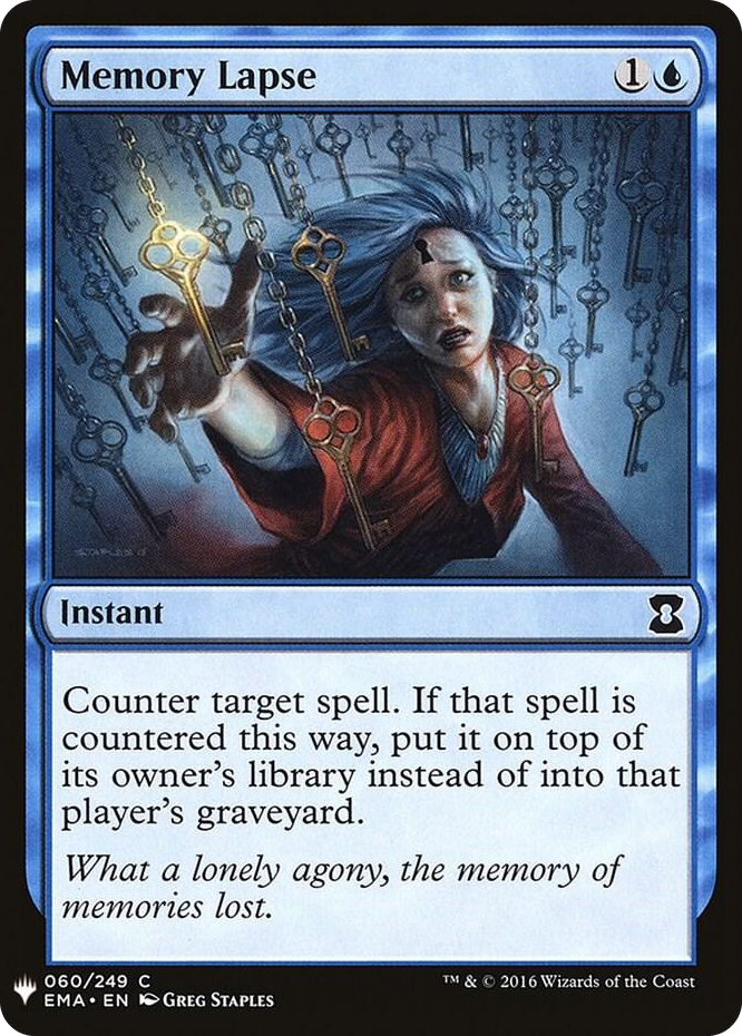 0060 Memory Lapse C The List Reprints