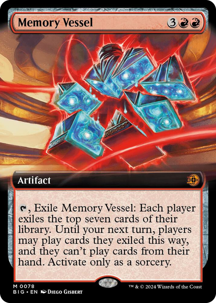 Memory Vessel (Extended Art) #78 M - Outlaws of Thunder Junction: The Big Score Pokemon card