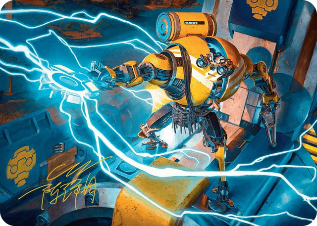 0012 Mendicant Core, Guidelight Art Card (12/54) (Gold-Stamped Signature) S Art Series: Aetherdrift