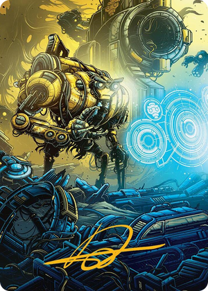 0001 Mendicant Core, Guidelight Art Card (1/54) (Gold-Stamped Signature) S Art Series: Aetherdrift