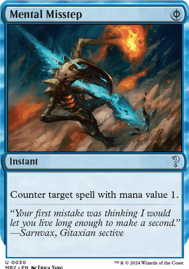 0030 Mental Misstep (White Border) U Mystery Booster 2