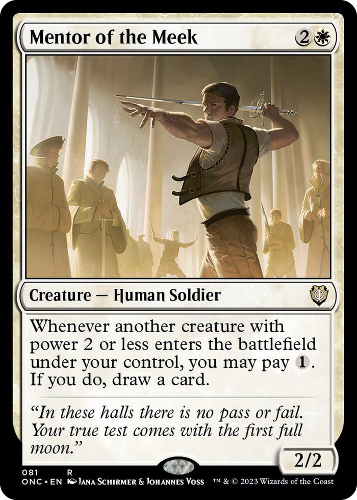 Mentor of the Meek #81 R - Commander: Phyrexia: All Will Be One Pokemon card