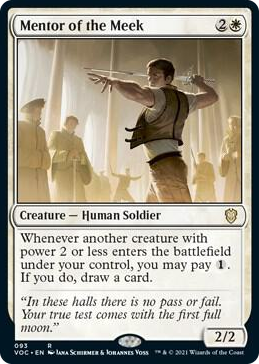 0093 Mentor of the Meek R Commander: Innistrad: Crimson Vow