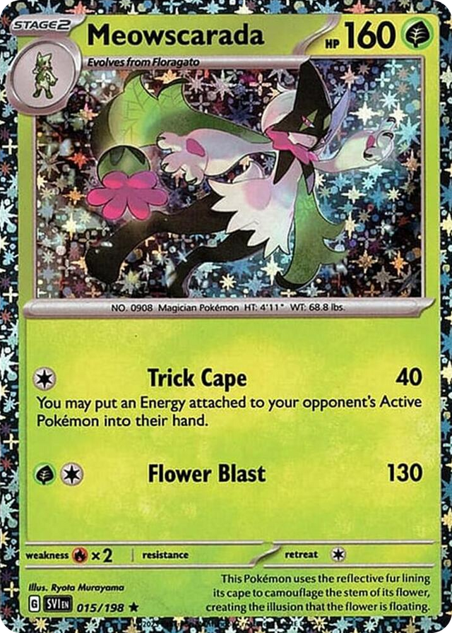 0015 Meowscarada - 015/198 (Sparkle Holo) Rare Miscellaneous Cards & Products