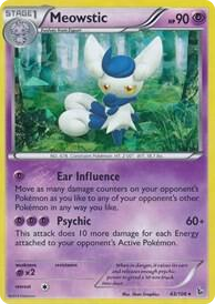 0043 Meowstic - 43/106 (XY Flashfire) Holo Rare Deck Exclusives