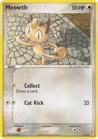 0004 Meowth Common EX Trainer Kit 2: Plusle & Minun