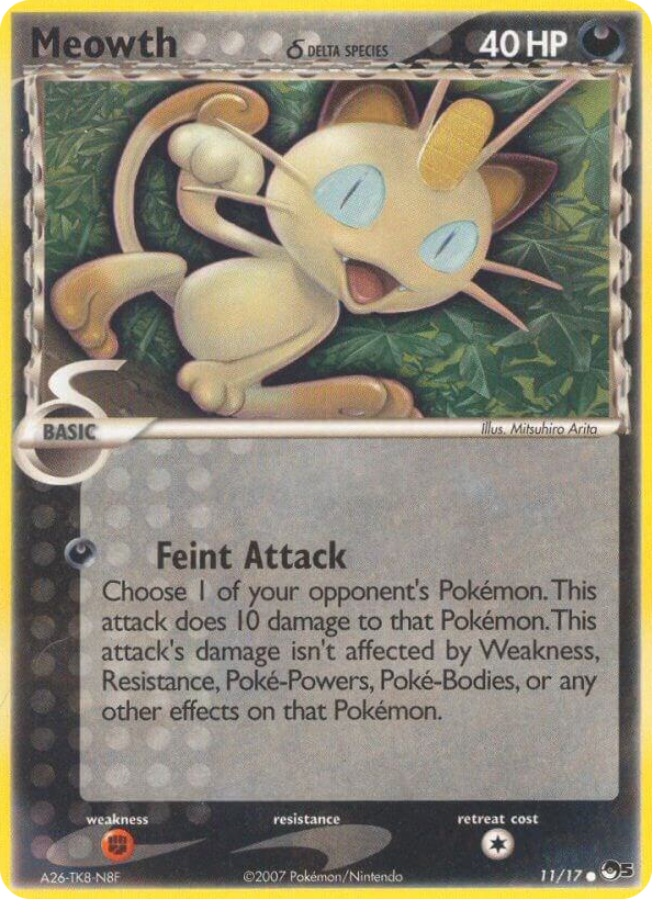0011 Meowth (Delta Species) Common POP Series 5