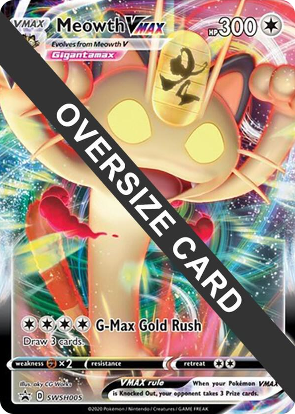 0005 Meowth VMAX - SWSH005 Promo Jumbo Cards