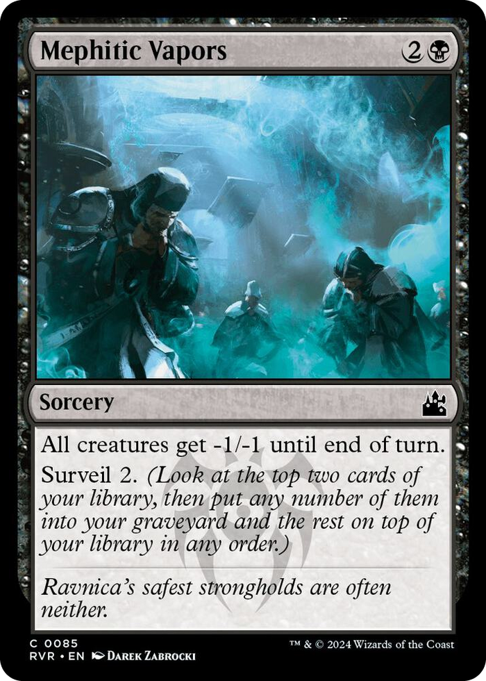 Mephitic Vapors #85 C - Ravnica Remastered Pokemon card