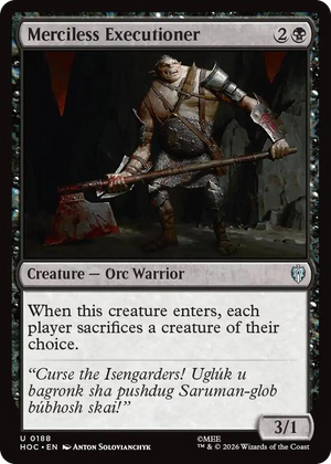 0188 Merciless Executioner U The Hobbit: Eternal-Legal