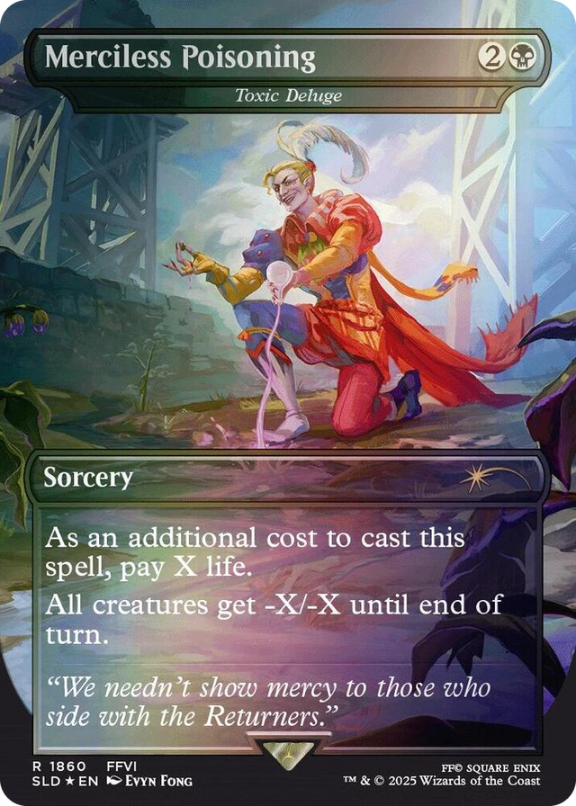 1860 Merciless Poisoning - Toxic Deluge (Rainbow Foil) R Secret Lair Drop Series