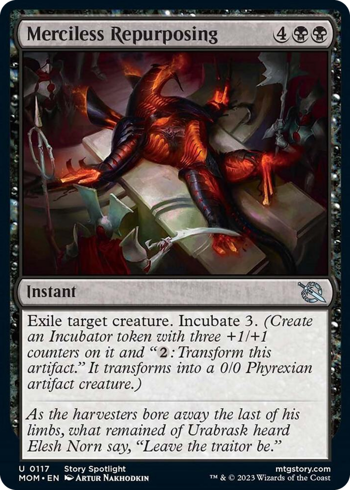 Merciless Repurposing #117 U - March of the Machine Pokemon card