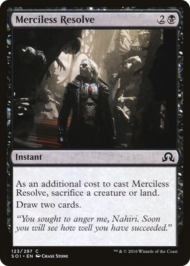Merciless Resolve #123 C - Shadows over Innistrad Pokemon card