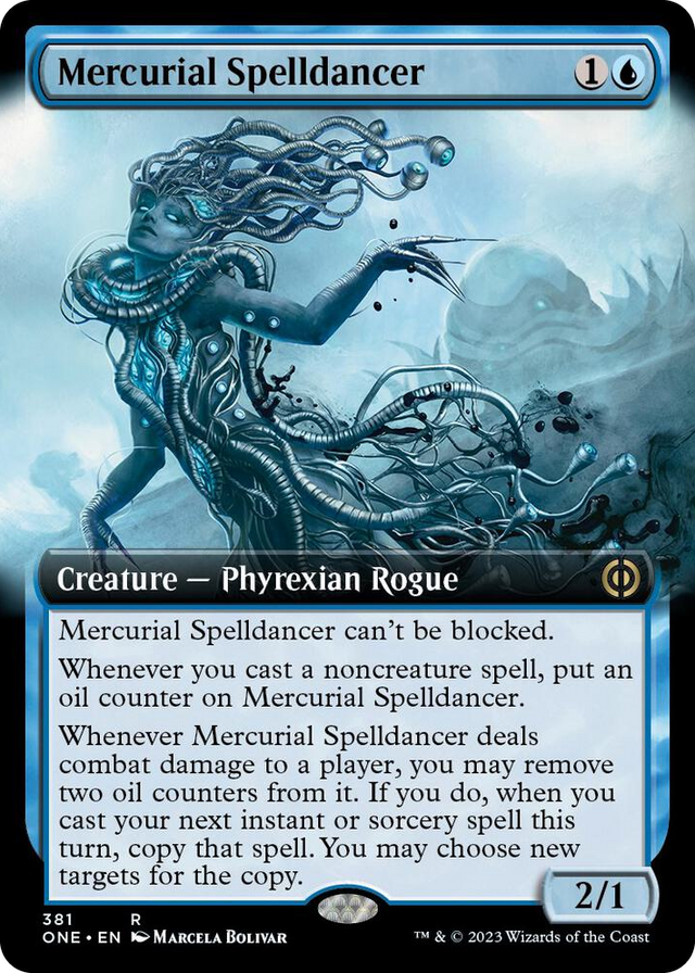 0381 Mercurial Spelldancer (Extended Art) R Phyrexia: All Will Be One