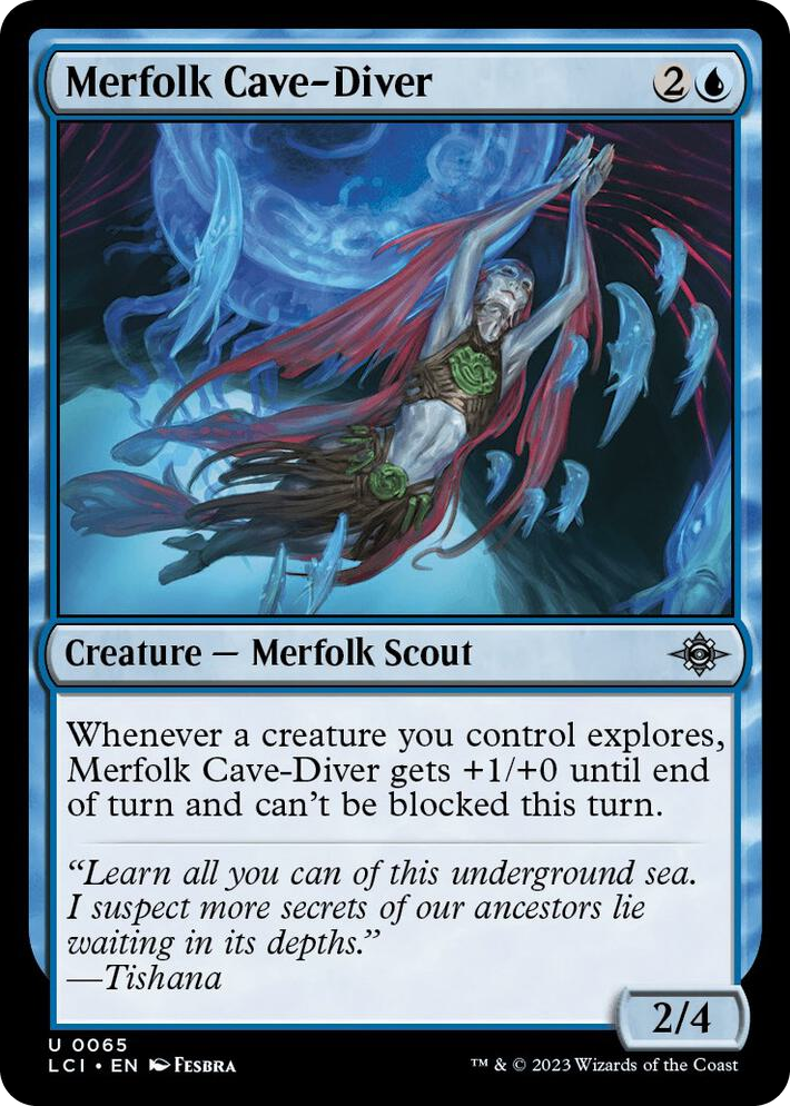 0065 Merfolk Cave-Diver U The Lost Caverns of Ixalan
