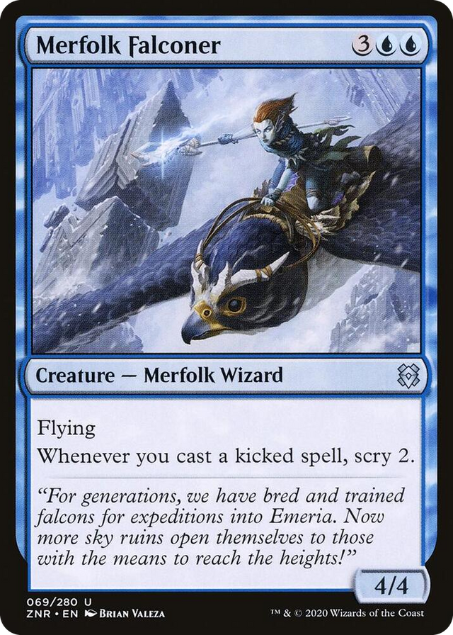 0069 Merfolk Falconer U Zendikar Rising