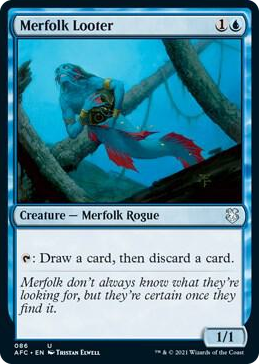 0086 Merfolk Looter U Commander: Adventures in the Forgotten Realms