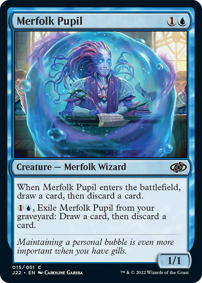 Merfolk Pupil #15 C - Jumpstart 2022 Pokemon card