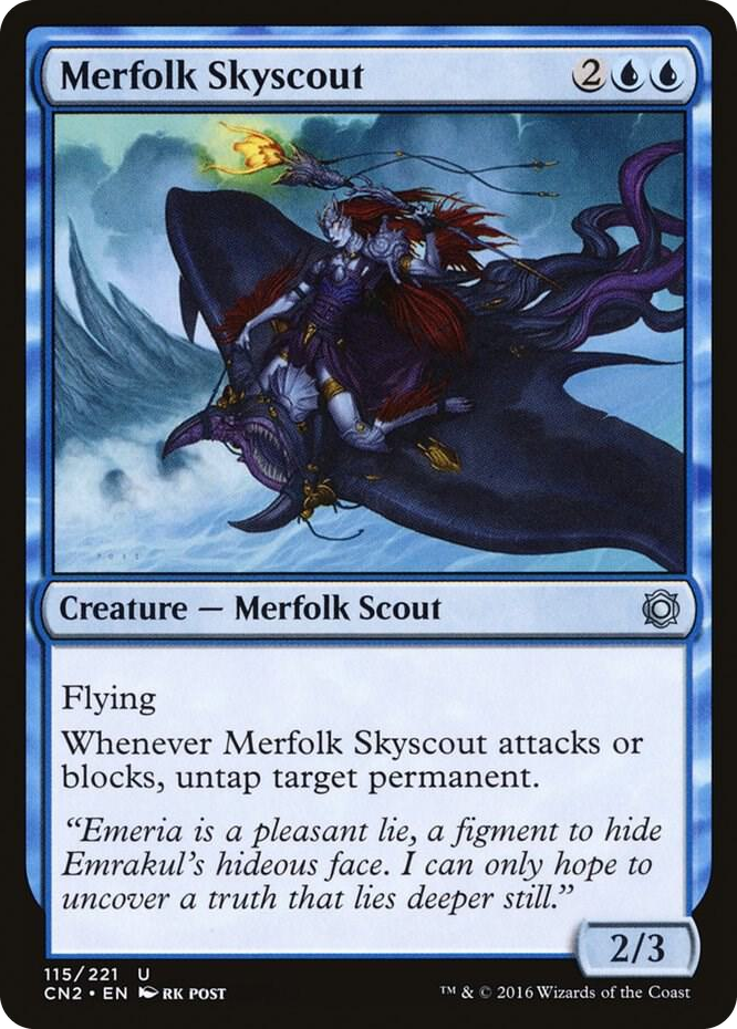 Merfolk Skyscout #115 U - Conspiracy: Take the Crown Pokemon card