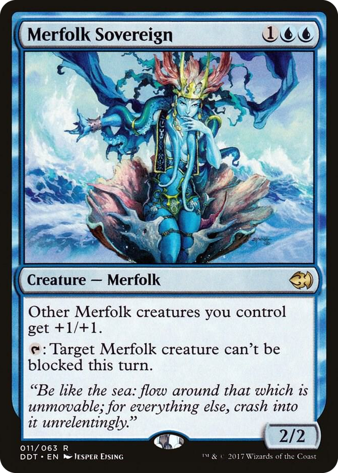 0011 Merfolk Sovereign R Duel Decks: Merfolk vs. Goblins