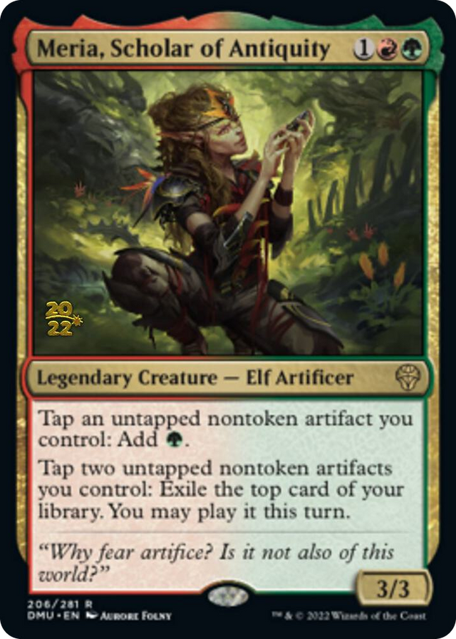 0206 Meria, Scholar of Antiquity R Prerelease Cards