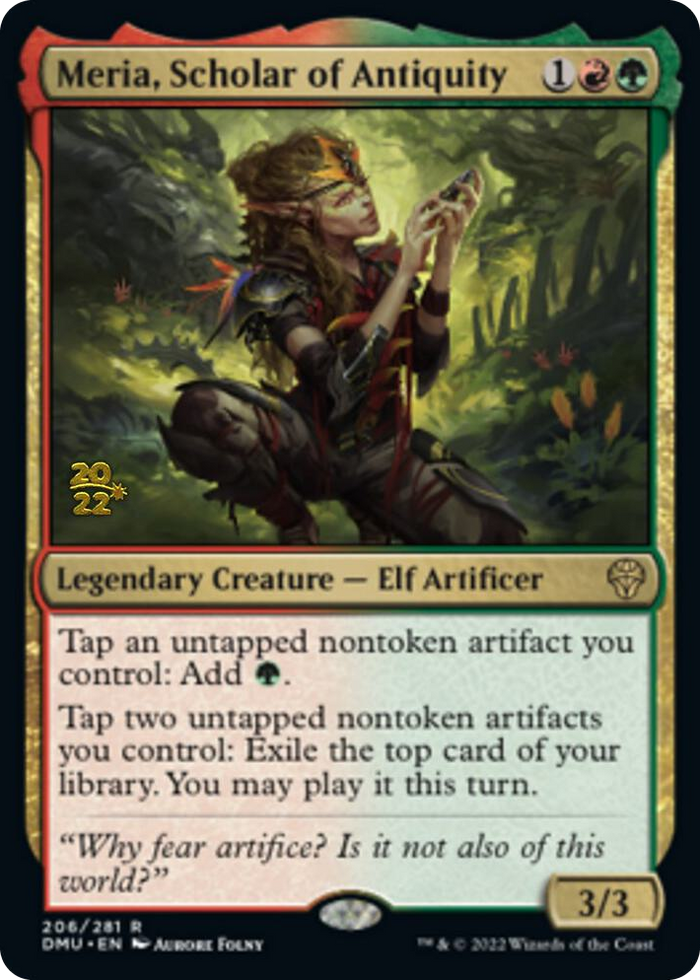 Meria, Scholar of Antiquity #206 R - Prerelease Cards Pokemon card