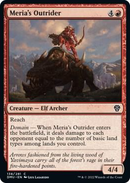 0138 Meria's Outrider C Dominaria United
