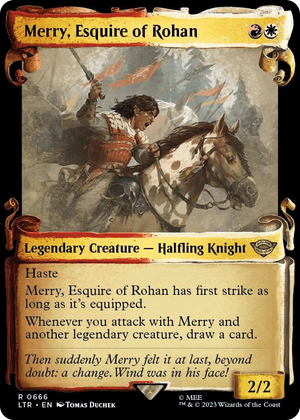 0666 Merry, Esquire of Rohan (Showcase Scrolls) R Universes Beyond: The Lord of the Rings: Tales of Middle-earth