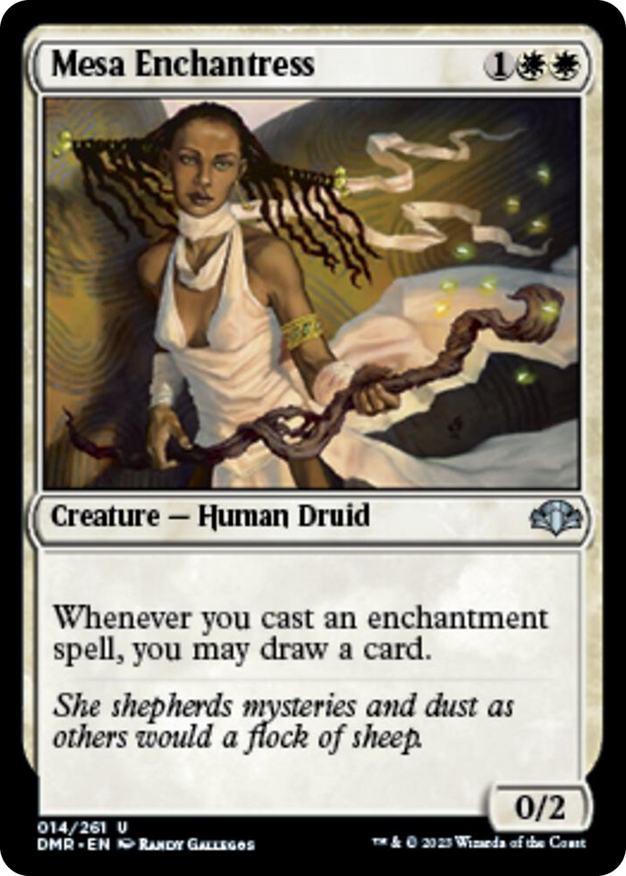 Mesa Enchantress #14 U - Dominaria Remastered Pokemon card