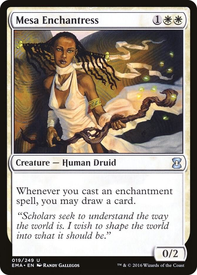 Mesa Enchantress #19 U - Eternal Masters Pokemon card