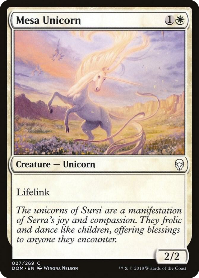 0027 Mesa Unicorn C Dominaria