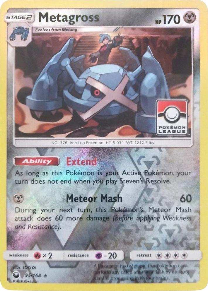0095 Metagross - 95/168 (Pokemon League) Promo League & Championship Cards