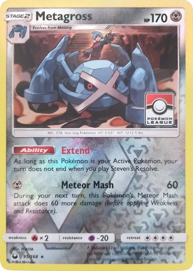 0095 Metagross - 95/168 (Pokemon League) Promo League & Championship Cards