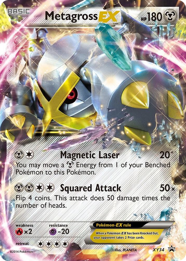 XY034 Metagross EX (Shiny) Promo XY Promos