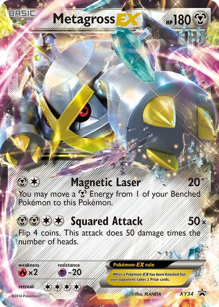 XY034 Metagross EX (Shiny) Promo XY Promos