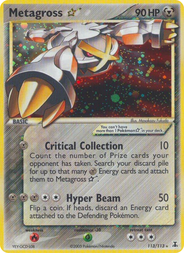 0113 Metagross Star Ultra Rare EX Delta Species